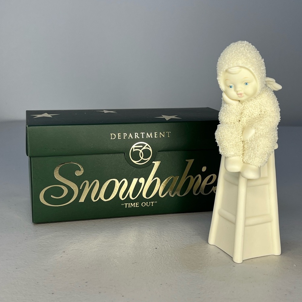 Vintage 2000 Department 56 Snowbabies Figurine - “TIME OUT”